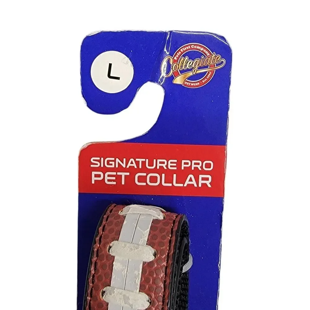 Texas Longhorns Pets First Signature Pro Football Pet Collar Dog Size Large L